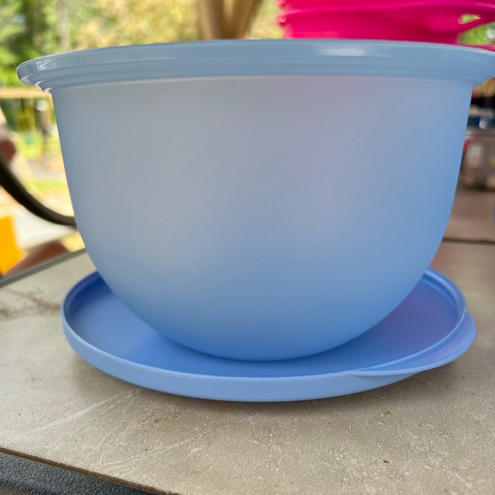 Tupperware 1.3L bowl with lid- set of 2
